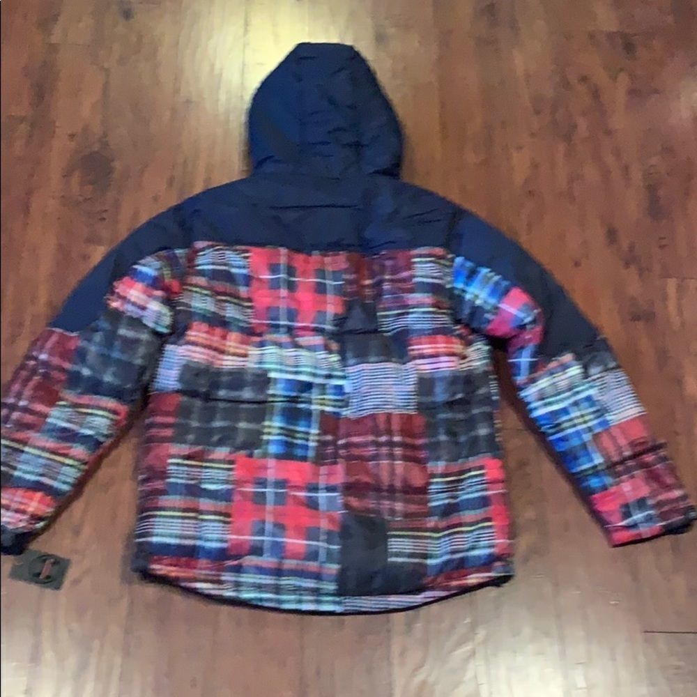 NWT Hawke & Co Patchwork Check jacket. - Picture 3 of 8